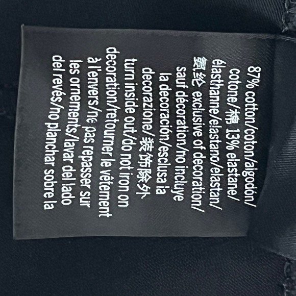 Victoria's Secret PINK Black Yoga Leggings Logo Stripe XS - Picture 8 of 9